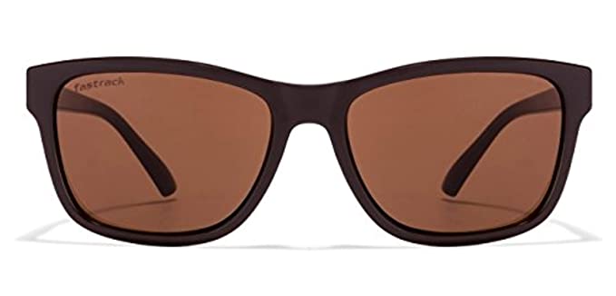 fast Men's Square Sunglasses Brown Frame, Brown Lens -Pack of 1