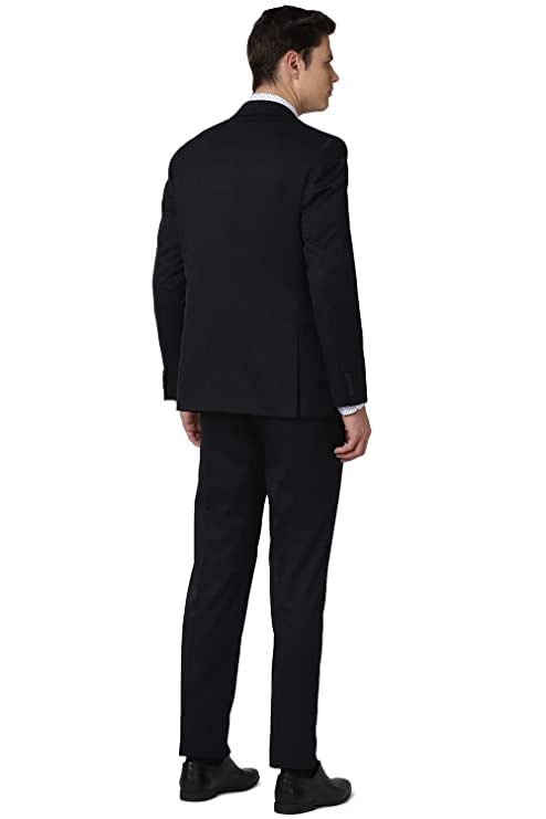 Men's Regular Business Suit Pants Set (PESUOTLB719144_Blue_40) - Image 3