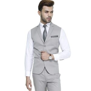 Men's Single Breast Three Button Slim Fit Formal/Party Waist Coat - 11 Colors
