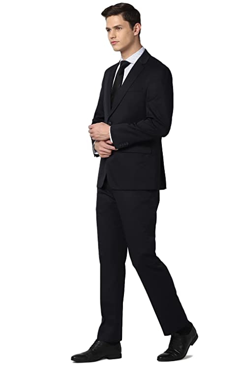 Men's Regular Business Suit Pants Set (PESUOTLB719144_Blue_40) - Image 2
