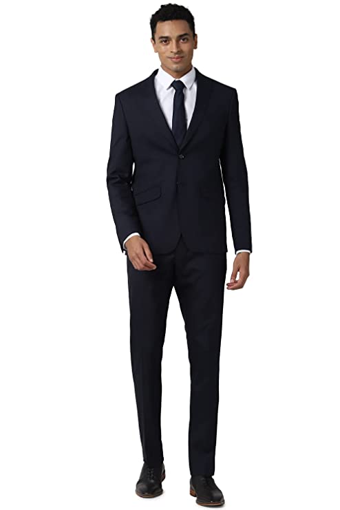Men Navy Two Piece Suit Business Vest (PISUSNSPP26797 40)