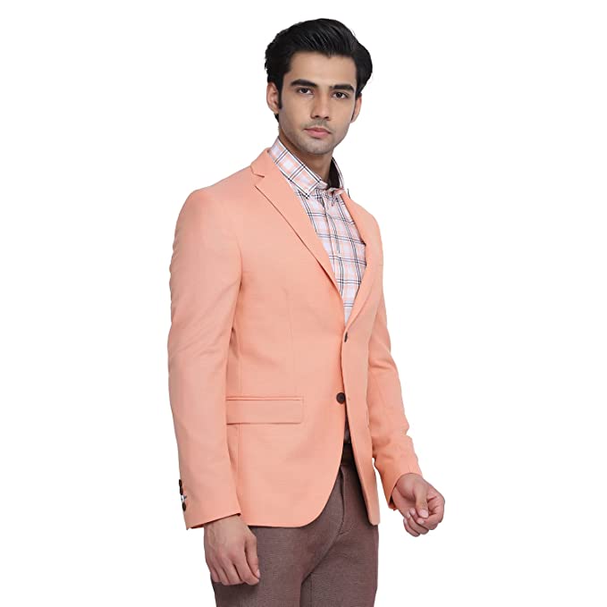 Stylish Men's Casual Notch Lapel Slim Fit Blazer-EJ-DO-CYAN2 - Image 2