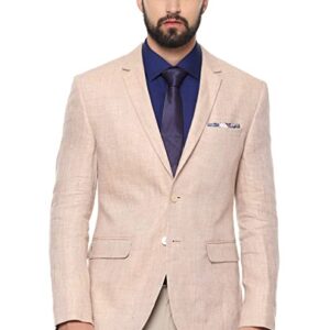 Heusen Men's Notch Lapel Slim Blazer