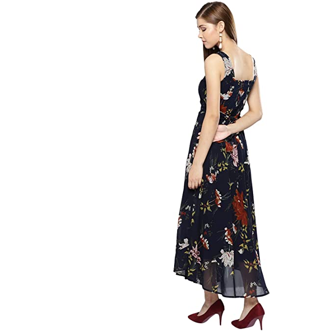 Women's Synthetic A-Line Maxi Dress - Image 2