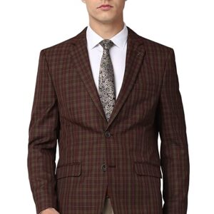 Heusen Men's Maroon Blazer