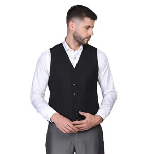 Stylish Men's Formal V-Neck Slim Fit Waist Coat-NL-JQ-BRINO4