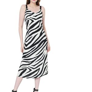 MODA Women's Viscose Shift Midi Dress