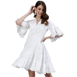 Beautiful Women's Cotton Above Knee A-Line Dress