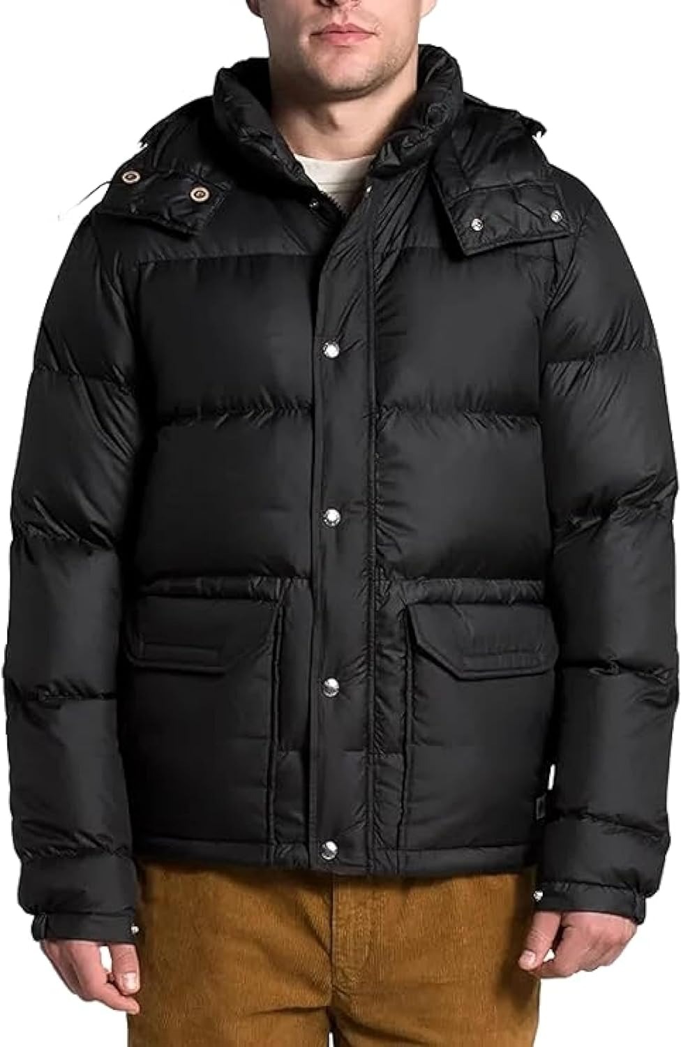 THE FACE Men's Sierra Down Parka Winter Puffer Hooded Jacket - Image 3