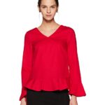 MODA Women's Plain Regular Fit Top