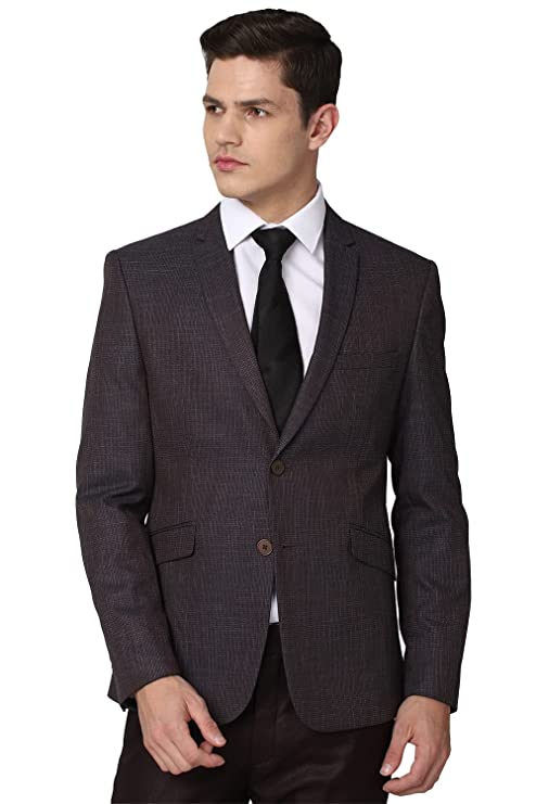 Heusen Men's Grey Blazer Regular