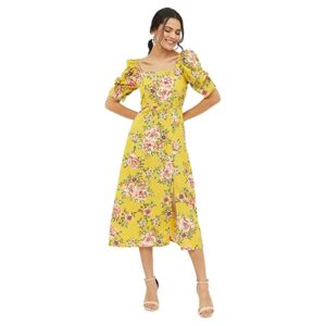 Women's Polyester A-Line Midi Dress