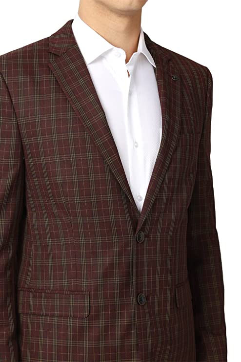 Heusen Men's Maroon Blazer - Image 3