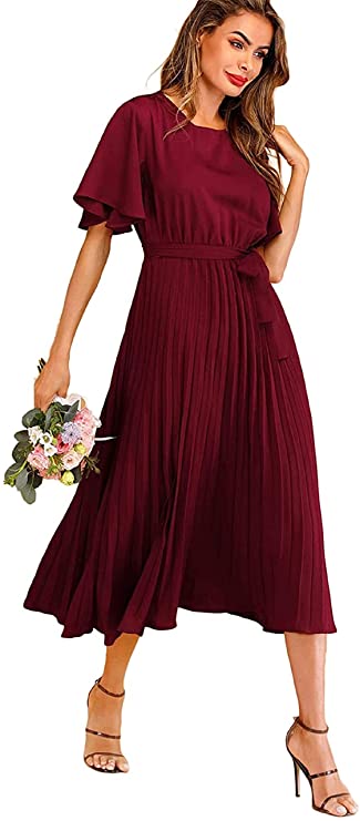 Women's Polyester A-Line Long Dress - Image 2